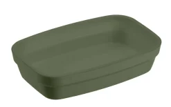 Ravier rectangulaire vert fibre végétale 14 cm Liliroc - SAINT ROMAIN Online