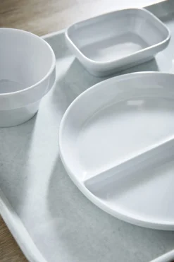 ESSENTIALS COLLECTION Ravier régithermie rond blanc porcelaine 12,8 cm Vitalia Hot