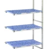 Rayonnage additionnel aluminium anodisé 95,1 cm x 175 cm 150 kg 4 étagères - TOURNUS Discount