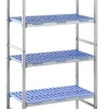 TOURNUS Rayonnage aluminium anodisé 149,4 cm x 175 cm 150 kg 4 étagères New