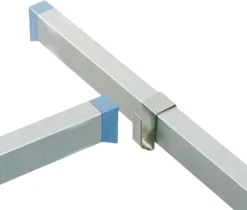 TOURNUS Rayonnage aluminium anodisé 149,4 cm x 175 cm 150 kg 4 étagères New