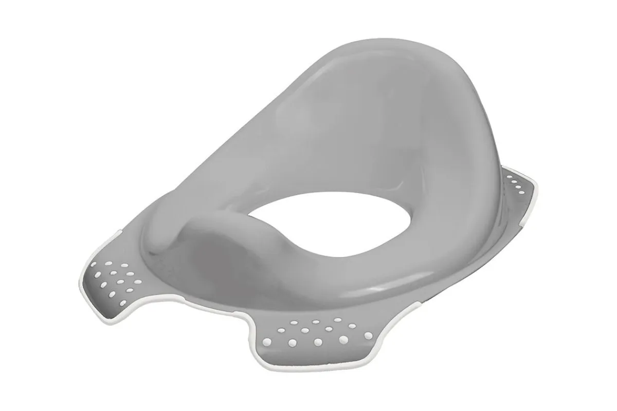 Aucune Réducteur de toilettes gris clair plastique New