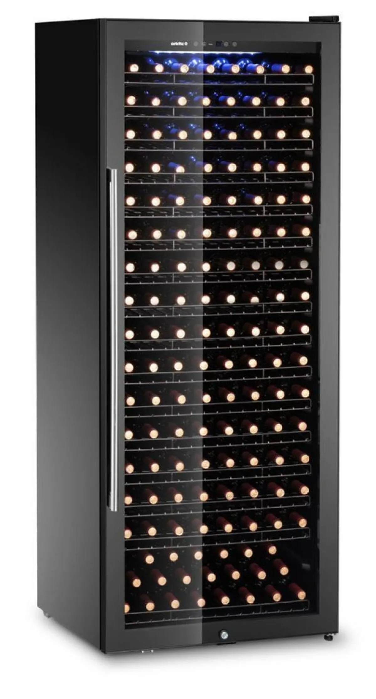 Refroidisseur vin 1 zone 230 bout. froid positif 224 bouteille(s) 15 niveaux - HENDI Discount
