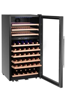 Refroidisseur vin 2 zones 83 bout. froid positif 91 bouteille(s) 9 niveaux - HENDI