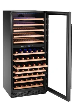 HENDI Refroidisseur vin 2 zones 92 bout. froid positif 124 bouteille(s) 12 niveaux Discount