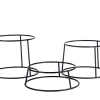 PRO.MUNDI Rehausse acier noir Ø 24,2 cm 15 cm Naro Hot