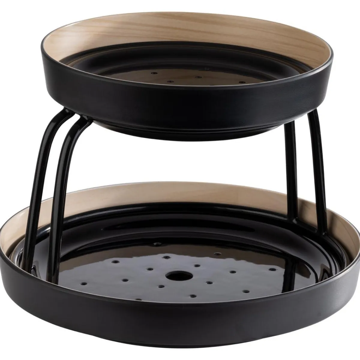 APS Rehausse métal noir Ø 30,5 cm 16 cm Frida Clearance