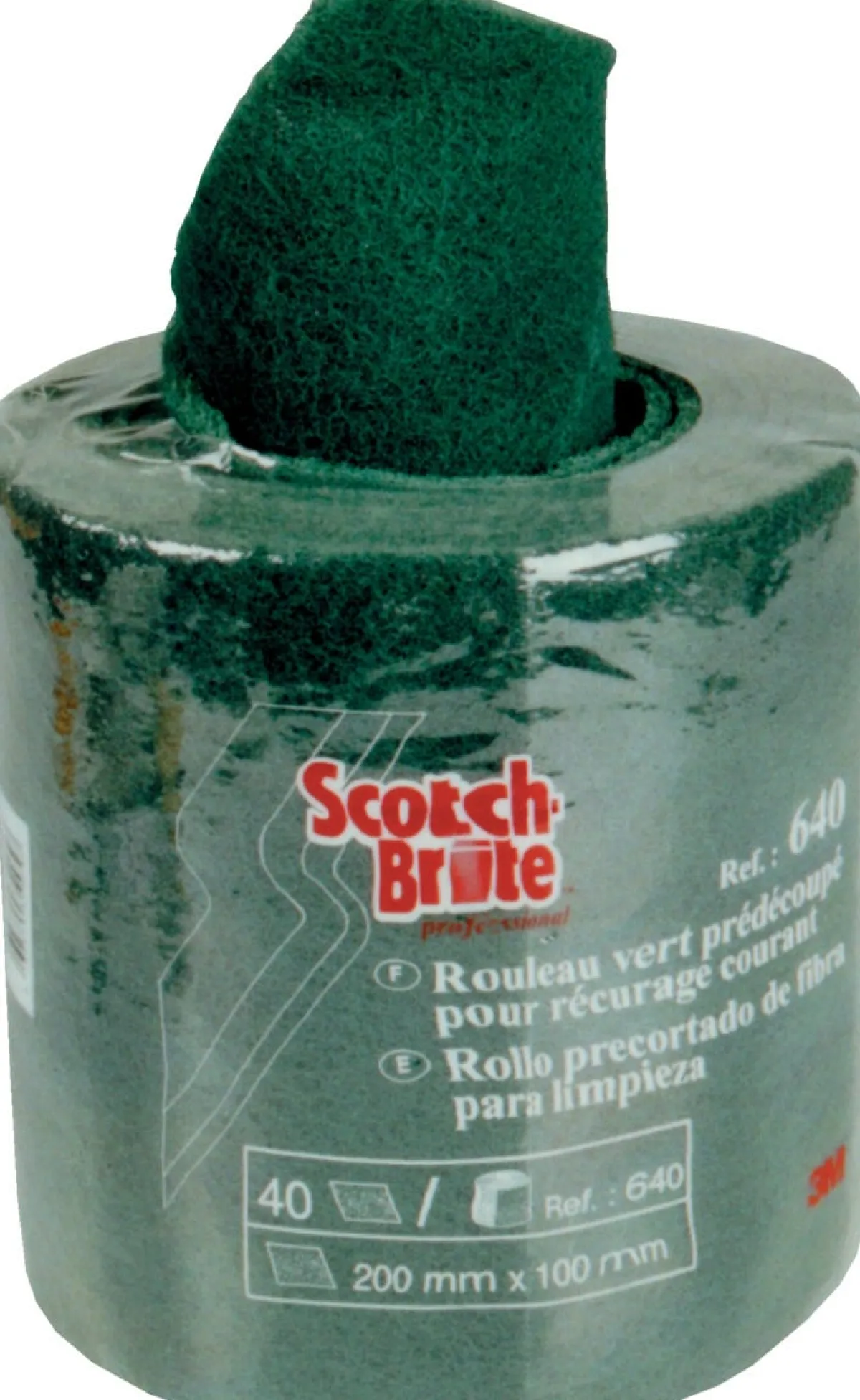 3M Rouleau abrasif prédécoupé vert 4 m x 20 cm Scotch Brite Hot
