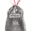 Alfapac Sac à déchets avec lien coulissant plastique gris 30 L 21 microns (50 pièces) Online
