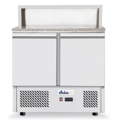 Saladette pizza 2p 300l plan granit 300 L 2 niveaux - HENDI Sale