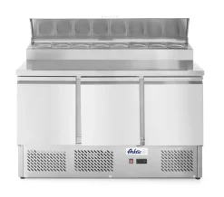 HENDI Saladette 3p 380l vitrine surelevee 380 L 3 compartiments Hot