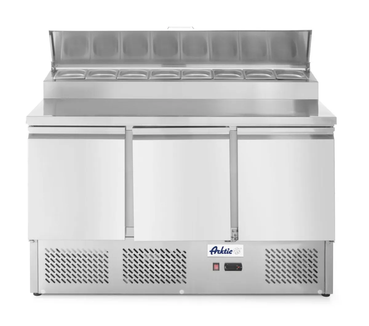 HENDI Saladette 3p 380l vitrine surelevee 380 L 3 compartiments Hot