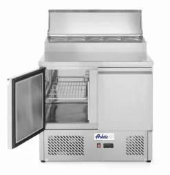 HENDI Saladette 2p 300l vitrine surelevee froid positif 300 L 2 compartiments Outlet