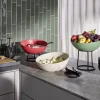 APS Saladier aluminium rouge Ø 32,5 cm 14 cm 3 L Frostfire Discount