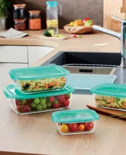 LUMINARC Saladier avec couvercle hermétique transparent verre trempé Ø 17 cm Keep'n Box Best