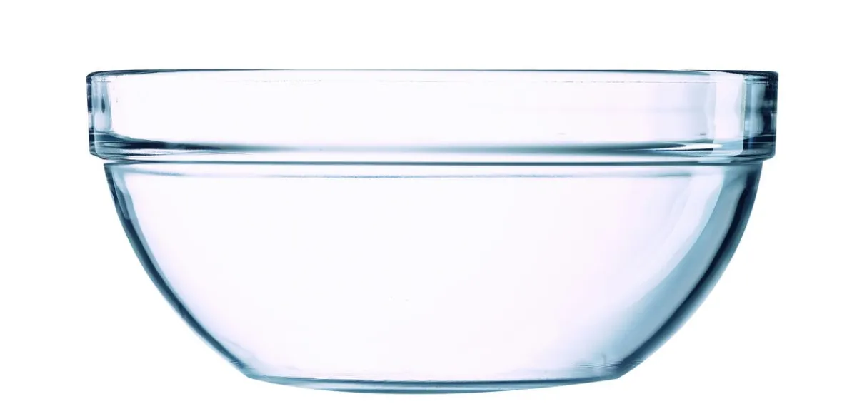 LUMINARC Saladier avec couvercle rond transparent verre trempé Ø 20 cm Caps Hot