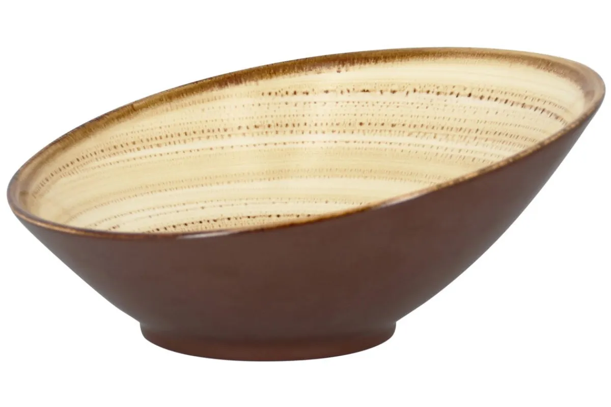 Saladier beige porcelaine vitrifiée Ø 29 cm Twirl - RAK Online