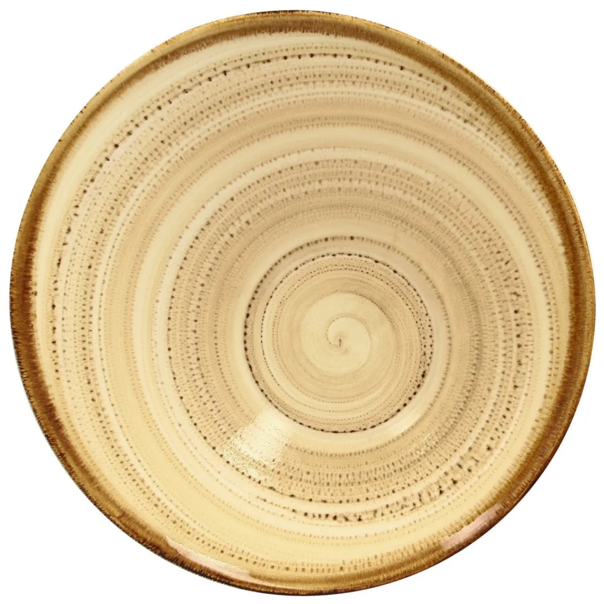 Saladier beige porcelaine vitrifiée Ø 29 cm Twirl - RAK Online