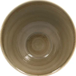 Saladier brun porcelaine vitrifiée Ø 29 cm Twirl - RAK Sale