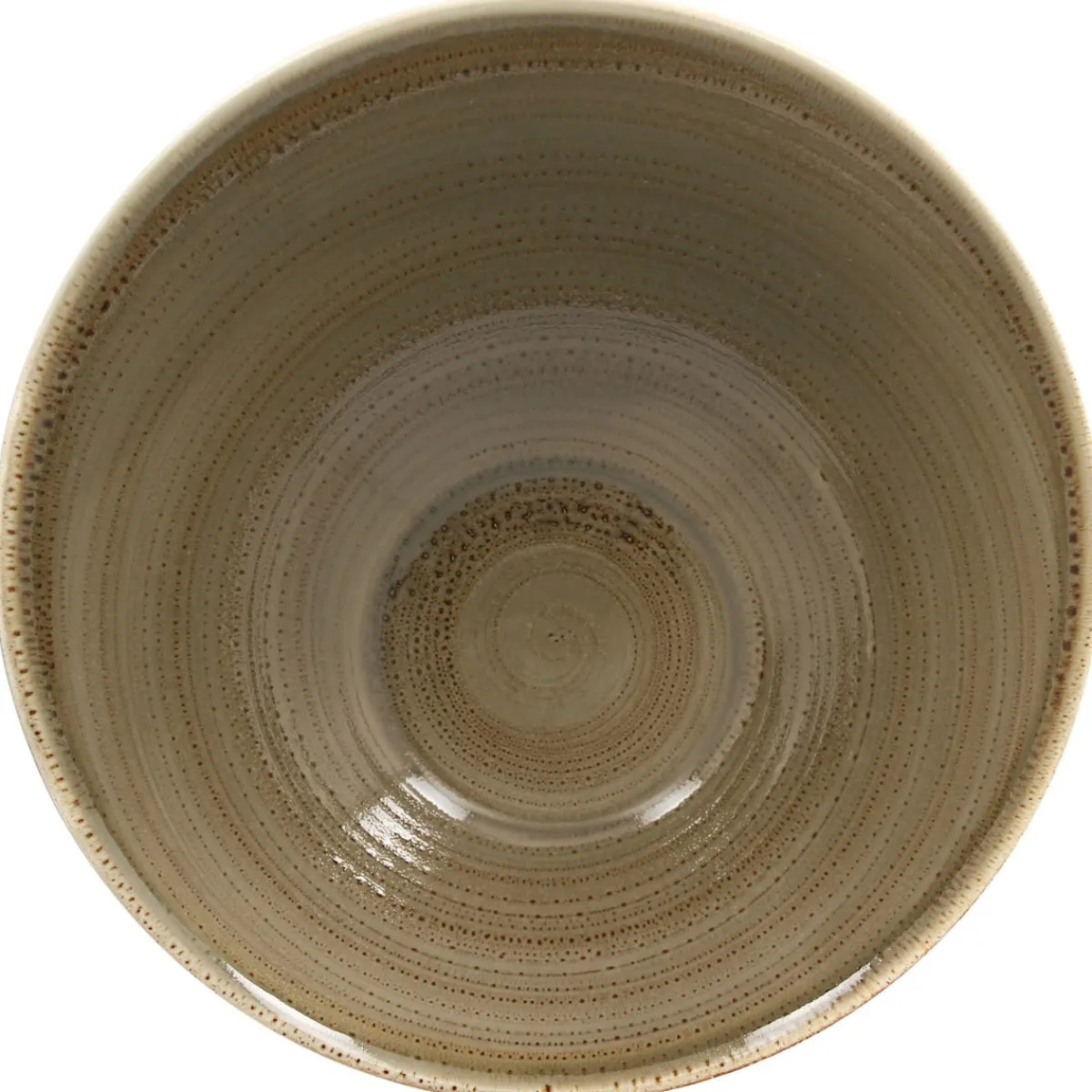 Saladier brun porcelaine vitrifiée Ø 29 cm Twirl - RAK Sale