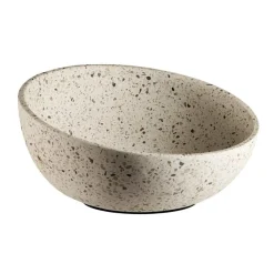 Saladier béton blanc 26x26x13 cm 1,7 L Terrazzo - APS Clearance
