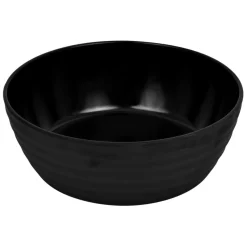 DALEBROOK Saladier carré noir mélamine 20 cm Ripple New