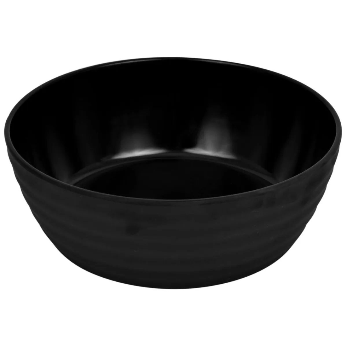 DALEBROOK Saladier carré noir mélamine 20 cm Ripple New