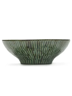Saladier empilable rond vert grès émaillé 30 cm Ø 30 cm Verde Lanza - SERAX New