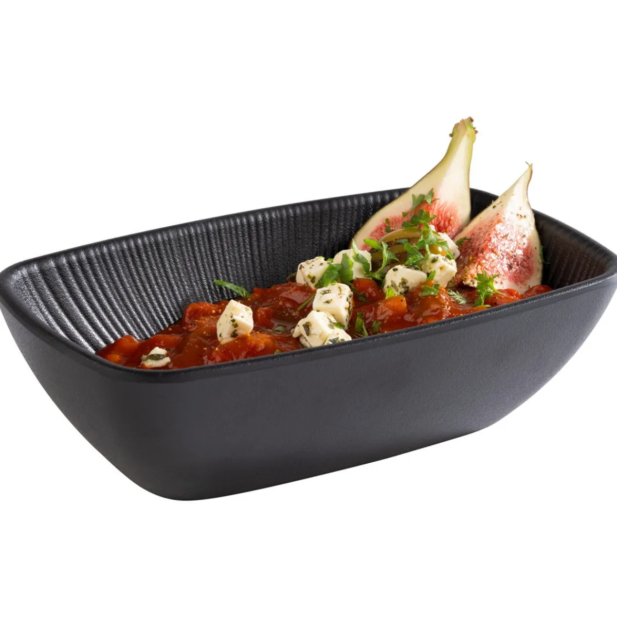Saladier mélamine noir 17,6x10,8x5,5 cm 35 cl Nero - APS Discount