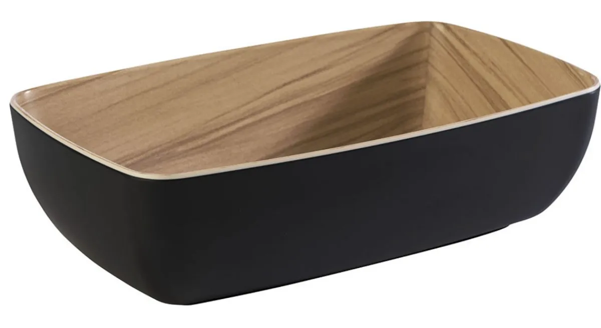APS Saladier mélamine noir 26,5x16,2x7,5 cm 4 L Frida Hot