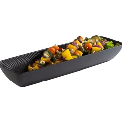 Saladier mélamine noir 53x16,2x7,5 cm 3,5 L Nero - APS Clearance