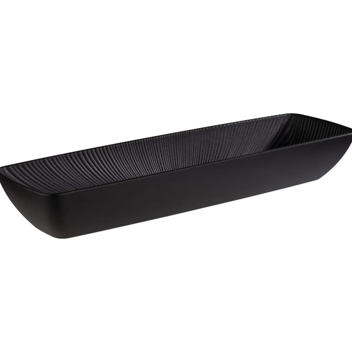 Saladier mélamine noir 53x16,2x7,5 cm 3,5 L Nero - APS Clearance