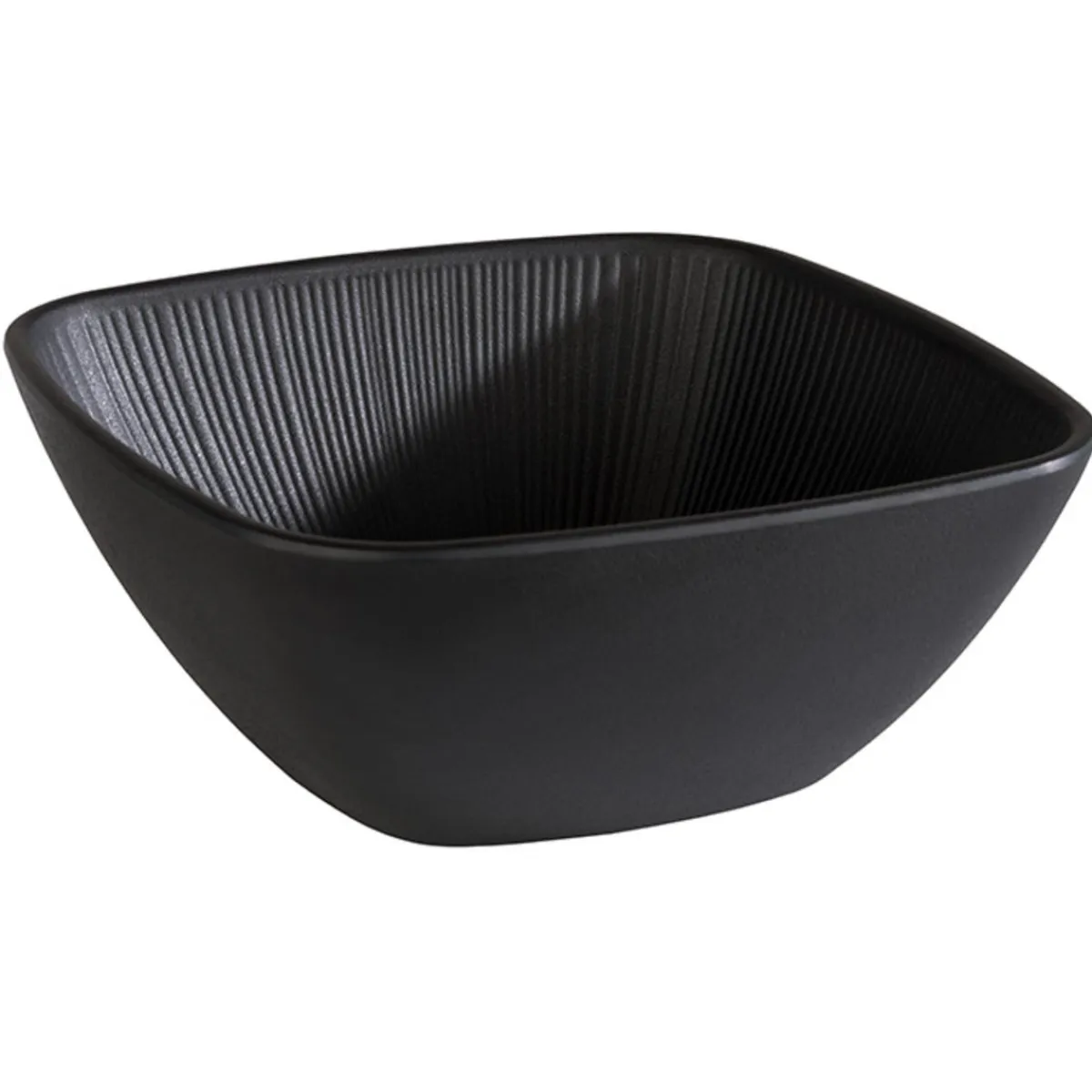Saladier mélamine noir 19,5x19,5x8 cm 1,5 L Nero - APS Hot