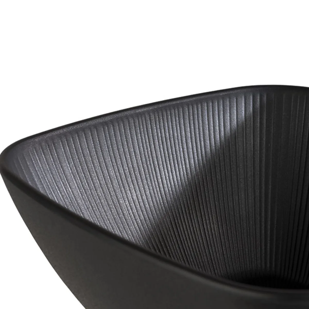 APS Saladier mélamine noir 25x25x11 cm 3,5 L Nero Hot