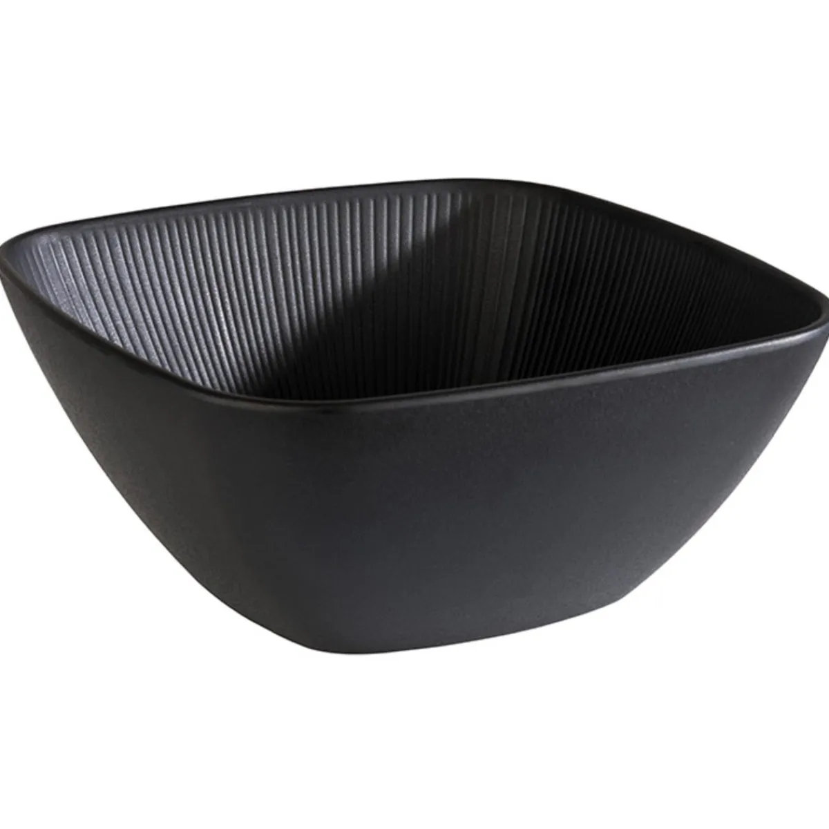 APS Saladier mélamine noir 25x25x11 cm 3,5 L Nero Hot