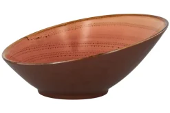 Saladier orange porcelaine vitrifiée Ø 29 cm Twirl - RAK Outlet