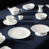 Saladier ovale blanc porcelaine bone china 18 cm Bravura - RAK Sale