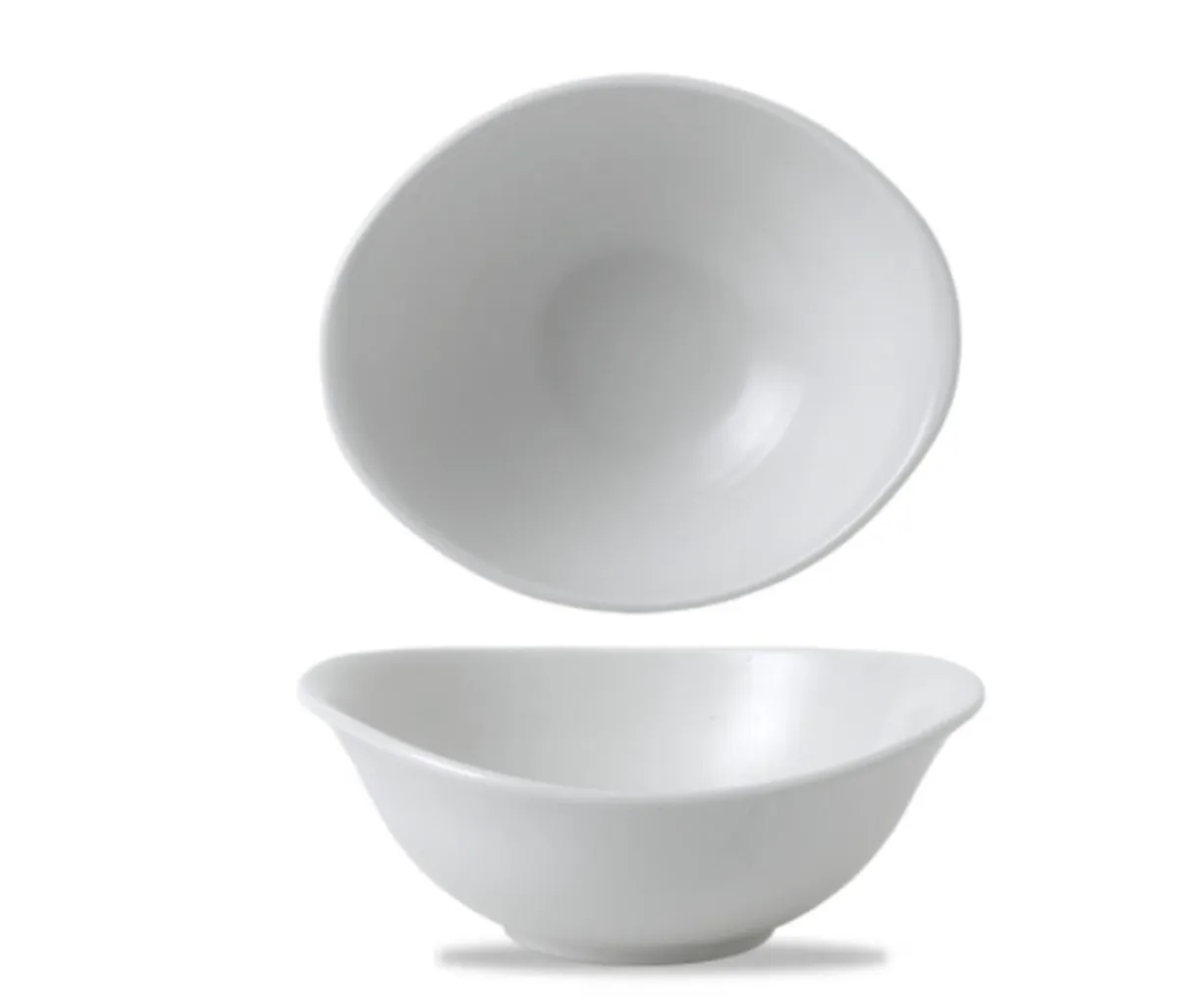 Saladier ovale blanc porcelaine vitrifiée 17,4 cm White - DUDSON Sale