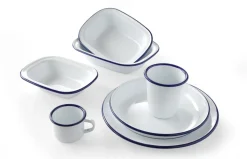 Saladier rond blanc acier émaillé Ø 16 cm - HENDI Discount