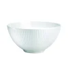 Saladier rond blanc porcelaine culinaire Ø 20 cm Plisse - PILLIVUYT Discount