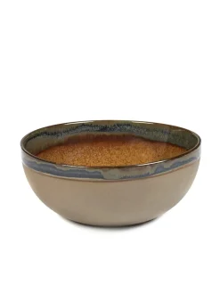 SERAX Saladier rond brun grès émaillé Ø 19 cm Surface New