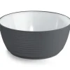 Saladier rond gris mélamine Ø 23 cm Wave - PLATEX Sale
