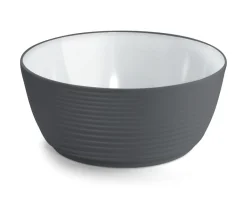 Saladier rond gris mélamine Ø 23 cm Wave - PLATEX Sale