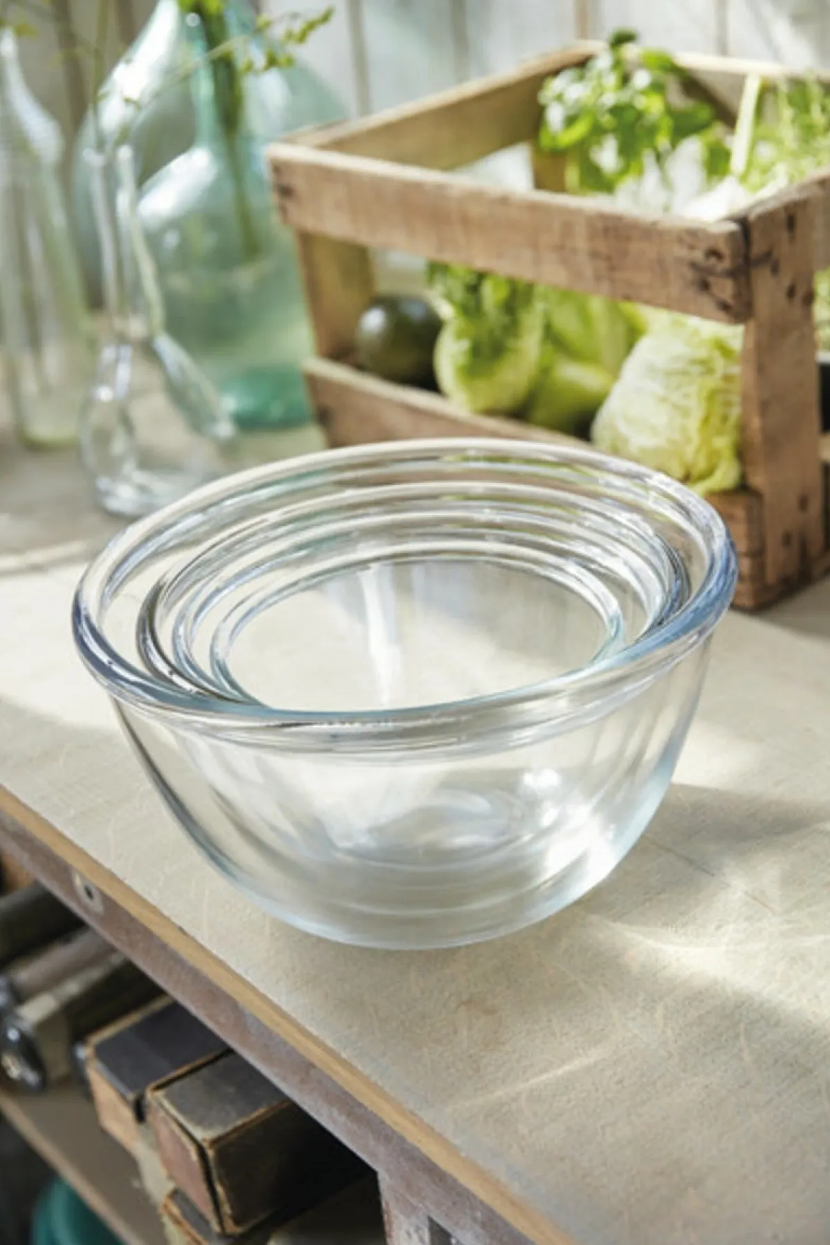 Saladier rond transparent verre trempé Ø 18 cm Cocoon - LUMINARC Best
