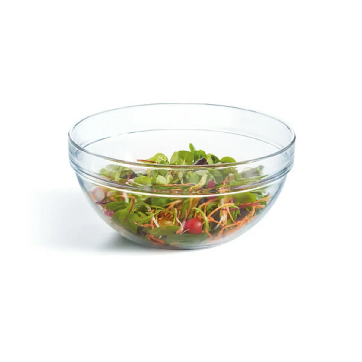ARCOROC Saladier rond transparent verre trempé Ø 29 cm Empilable