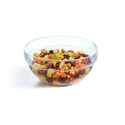 Saladier rond transparent verre trempé Ø 17 cm Empilable - ARCOROC Clearance