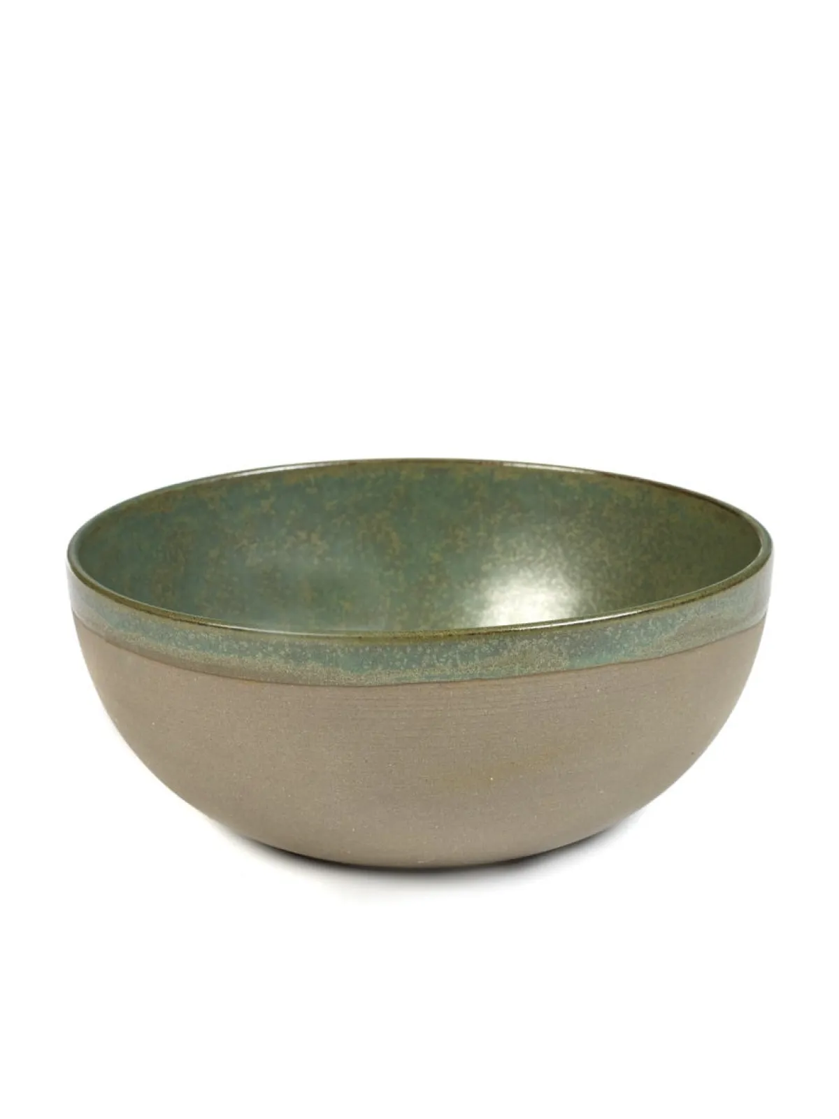 Saladier rond vert grès émaillé Ø 19 cm Surface - SERAX Clearance
