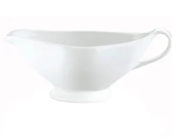 PILLIVUYT Saucière ovale blanc porcelaine culinaire 20,5 cm New