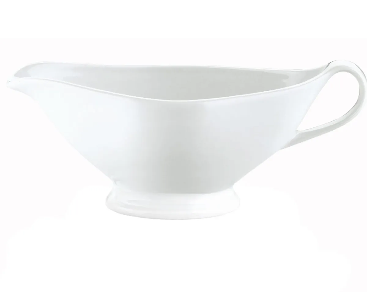 PILLIVUYT Saucière ovale blanc porcelaine culinaire 20,5 cm New