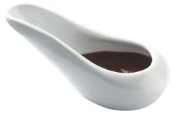 Saucière ovale blanc porcelaine 12 mm - Aucune Hot